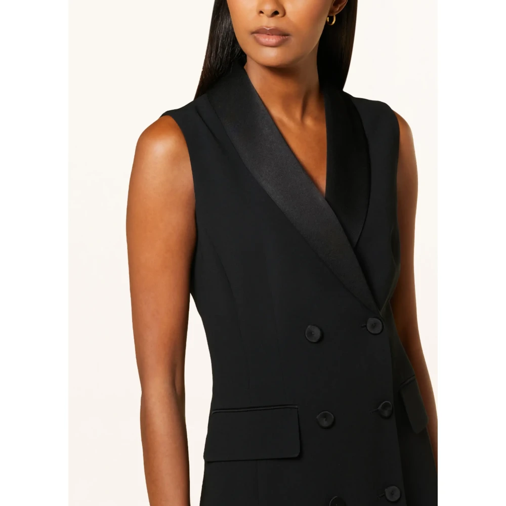 RIANI Elegante zwarte jurk met satijnen details Black Dames