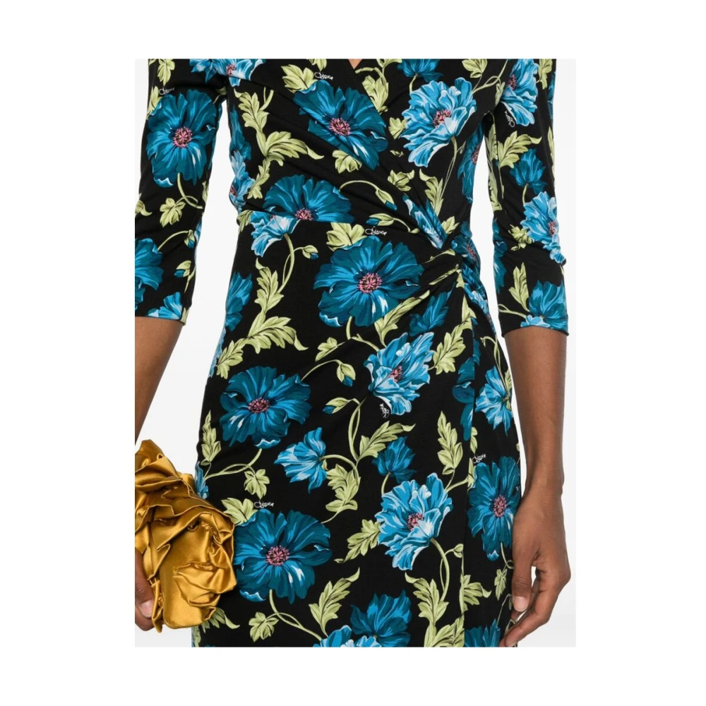 Diane Von Furstenberg Bloemenprint V-hals Jurk Multicolor Dames