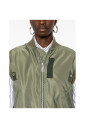 gilet-vert-a-col-cotele-sans-manches