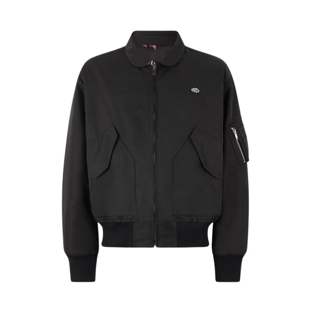 Roberto Cavalli Black Dragon Reversible Bomber Jacket - Male - Bomber Jackets - S - Jackets