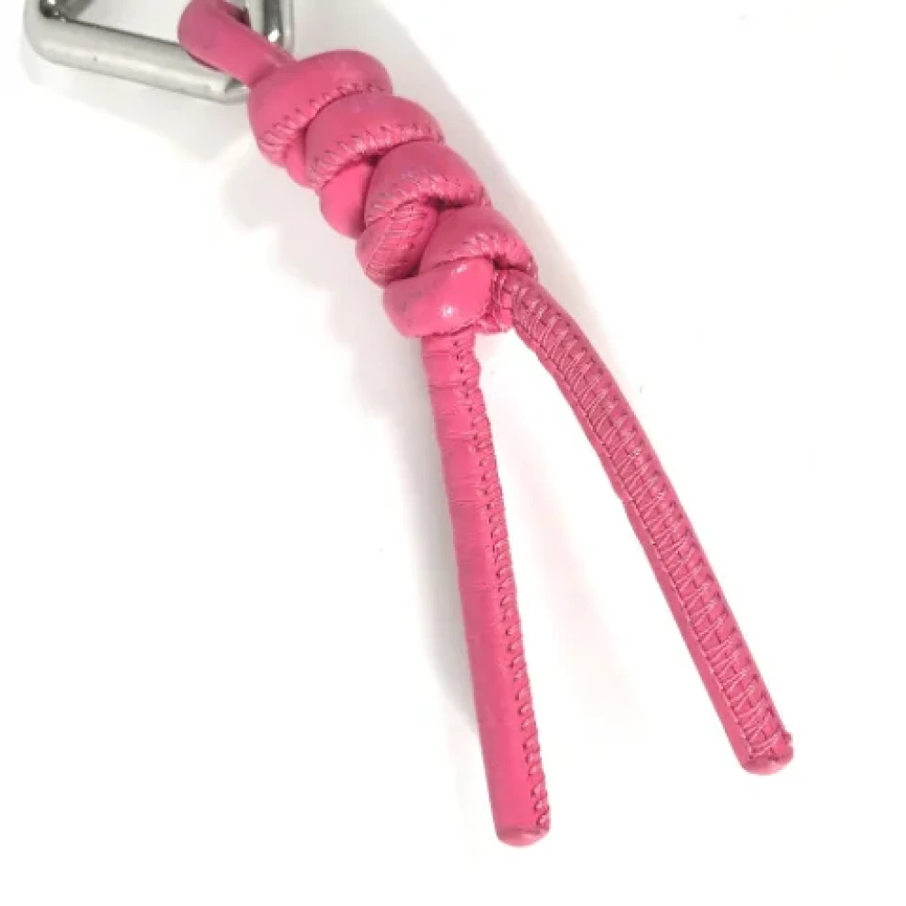 Bottega Veneta Vintage Pre-owned Leather key-holders Pink Dames