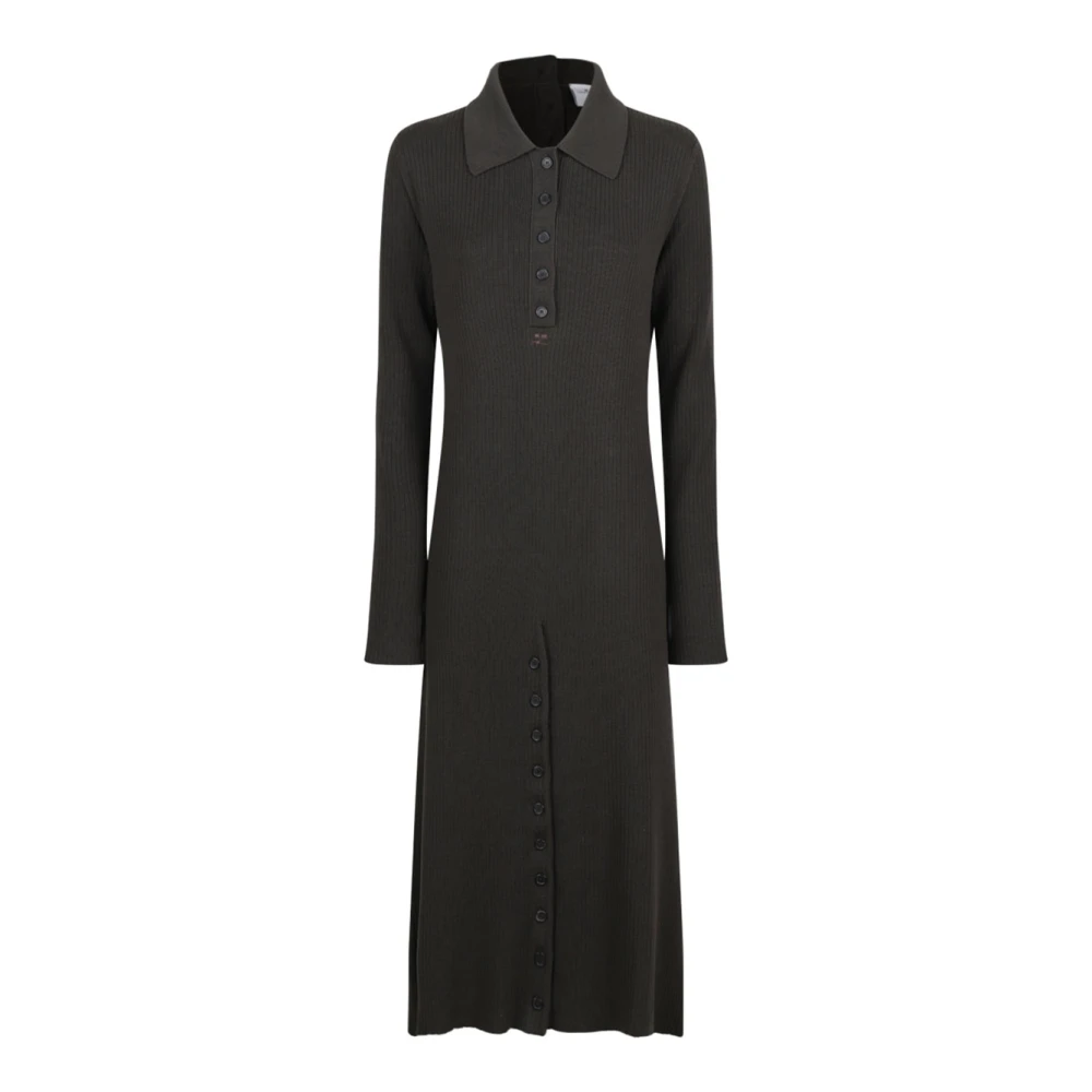 Courrèges Lichte wollen jurk in modderbruin Brown Dames