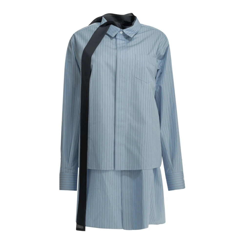 Sacai Donna Blu Abiti, S, New,