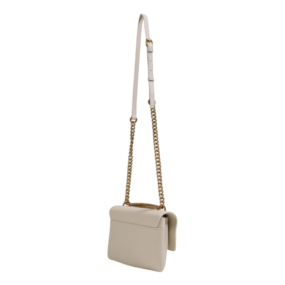 pinko Zachte Mini Leren Dames Tas Beige Dames