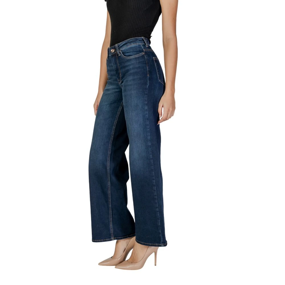 Only Blauwe Katoenen Jeans & Broeken Collectie Blue Dames