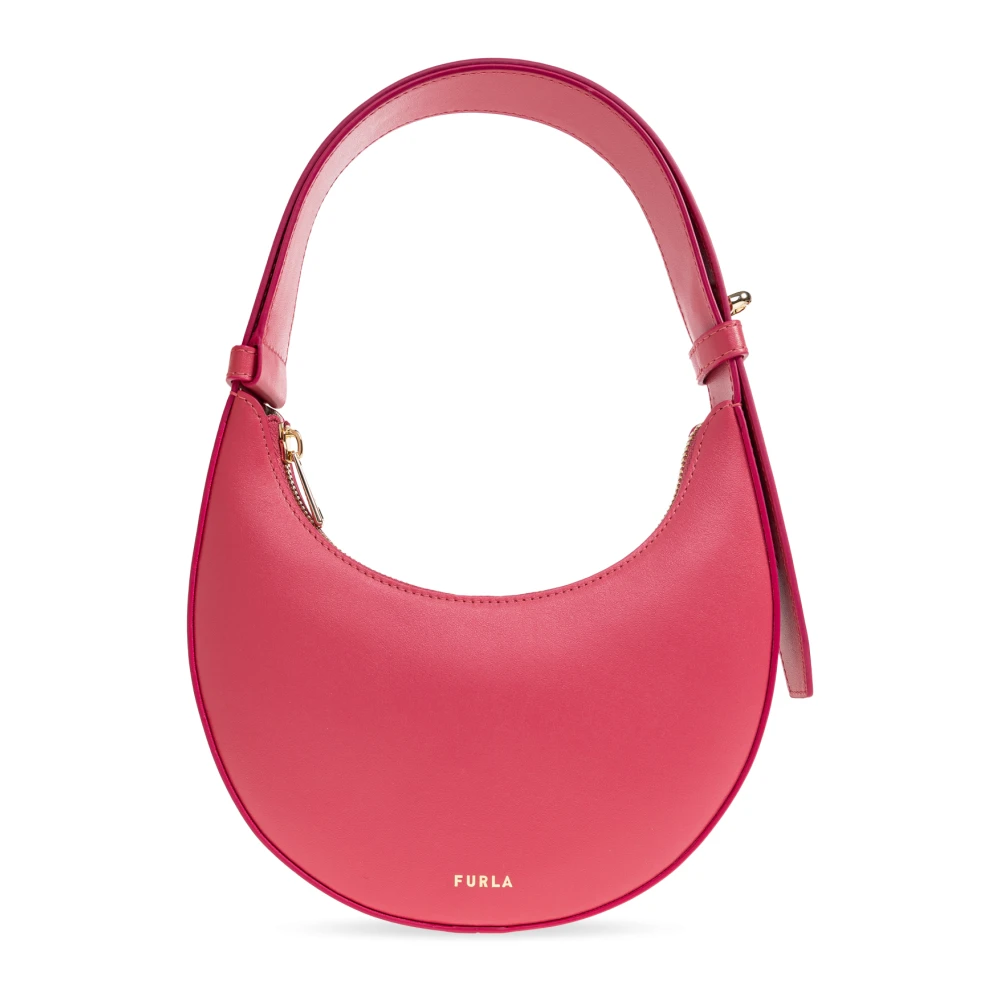 Furla Vrouw Roze Tassen Dames, One Size, Leer, Delizia Mini Schoudertas