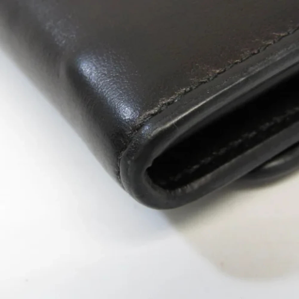 Prada Vintage Pre-owned Leather wallets Black Dames