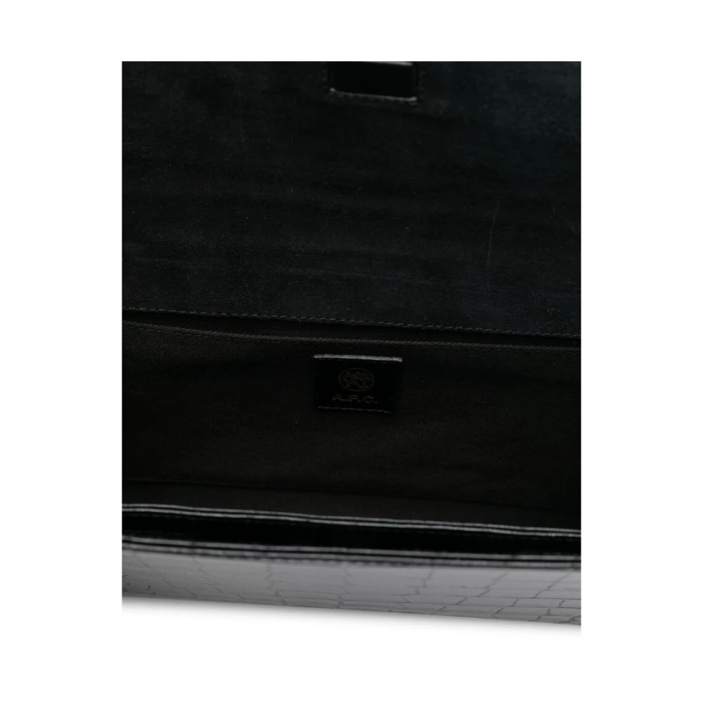 A.p.c. Zwarte Stijlvolle Tas met Meerdere Zakken Black Dames
