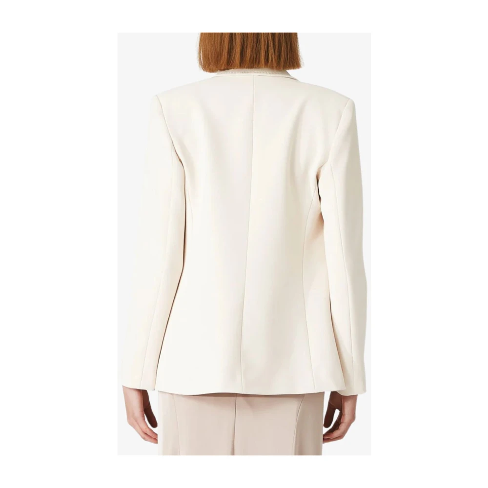 Nenette Double-Breasted Cady Jas Beige Dames