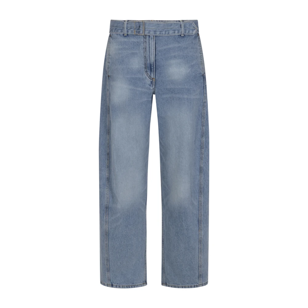 Magda Butrym Women's Blue Straight Fit Jeans, S, Re26 Denim 16 Trousers