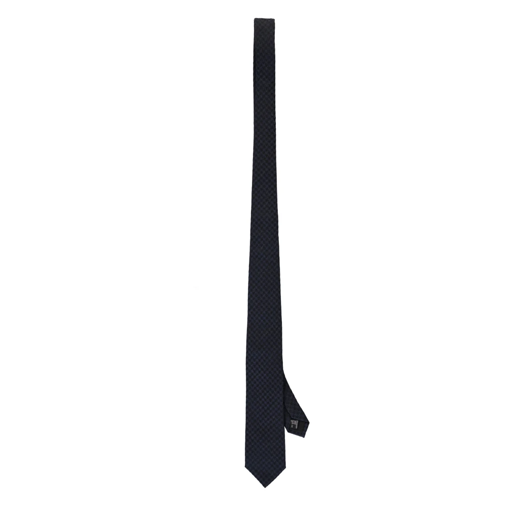 Corneliani Zijden Gebreide Stropdas Blue Heren