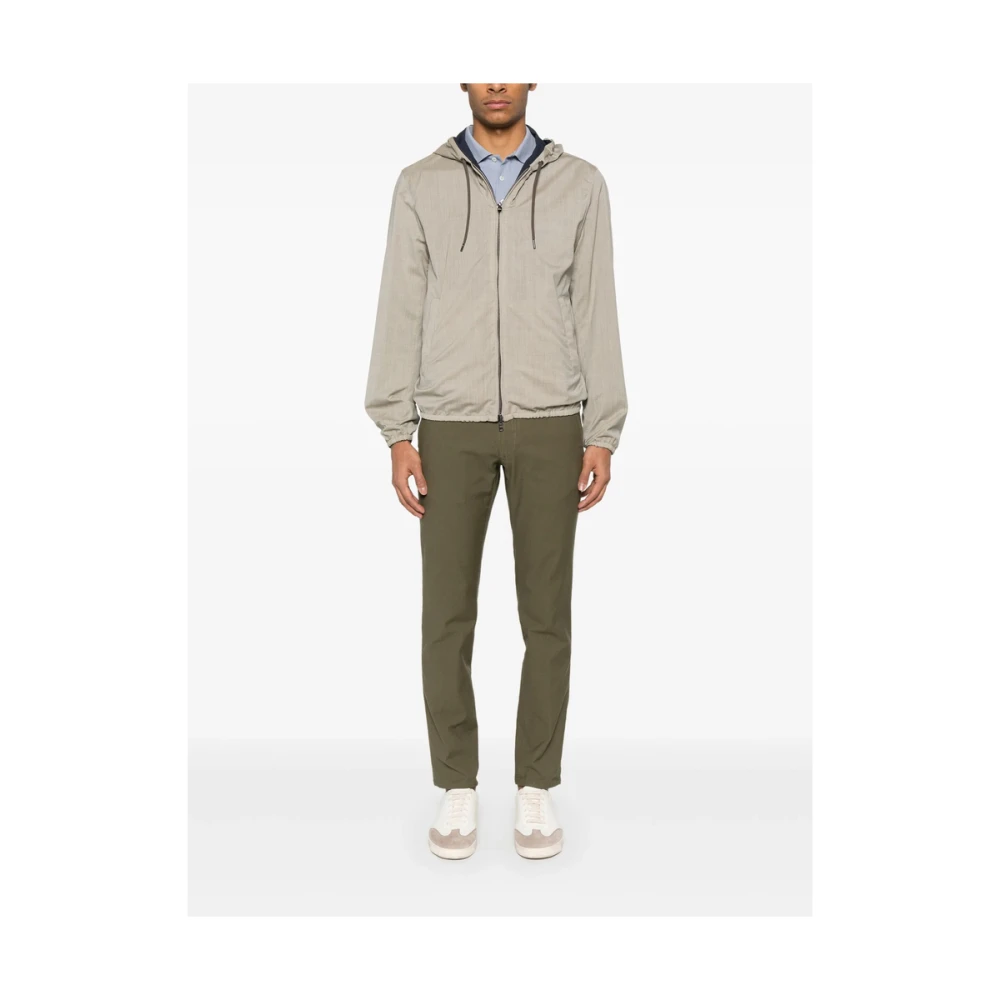 Incotex Olijfgroene Jeans met Zakken Green Heren