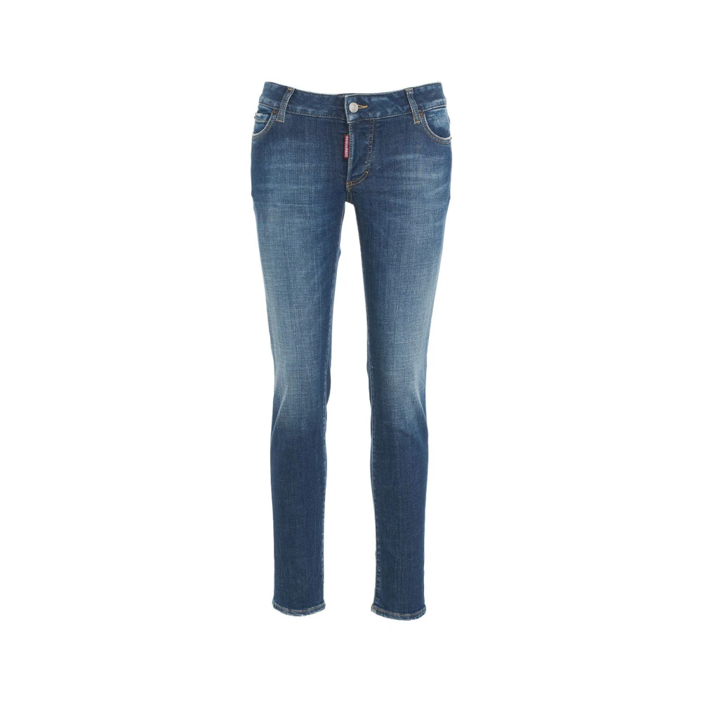 Dsquared2 Blauwe Skinny Jeans Verhoog Garderobe Stijl Blue Dames