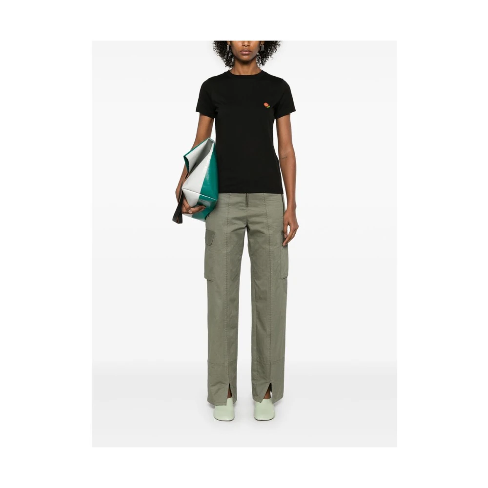 Kenzo Zwart Crew Neck Korte Mouwen T-shirt Black Dames