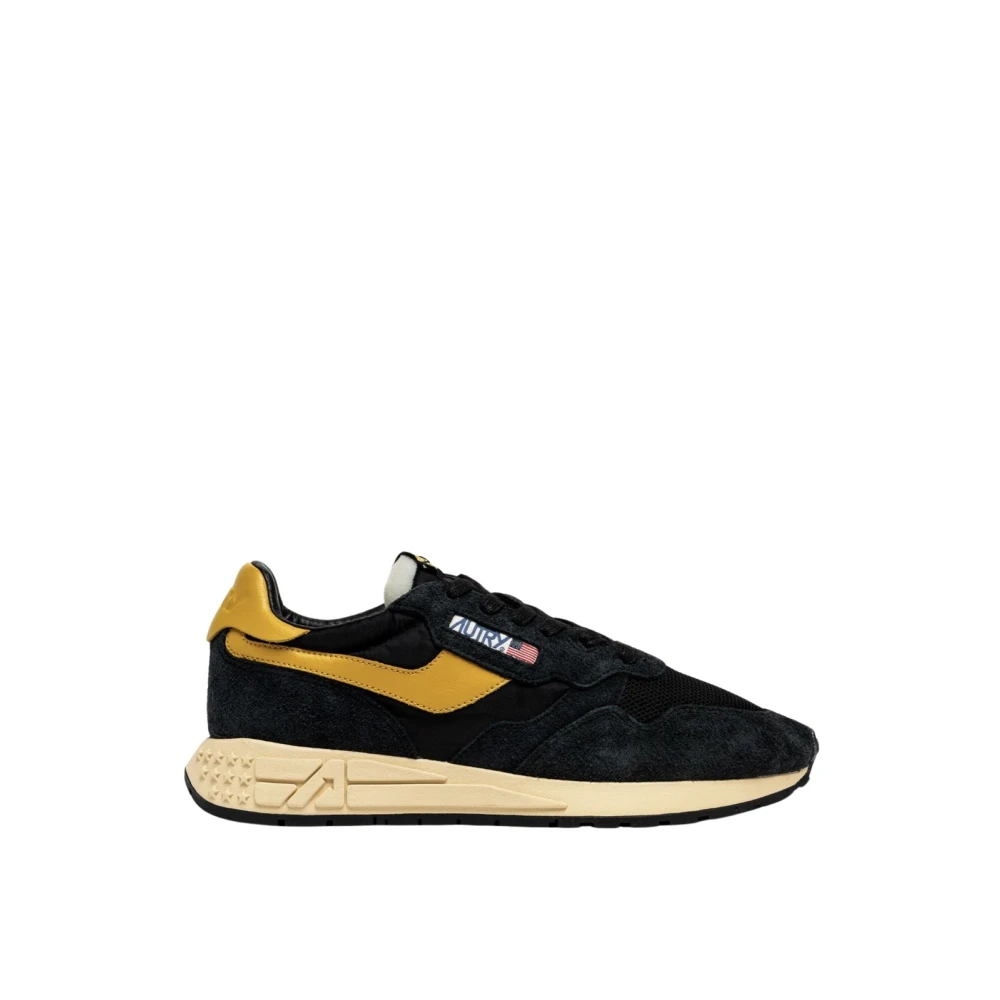 Autry Men's Black Sneakers, 8 Uk, Flat Shoes For Wo