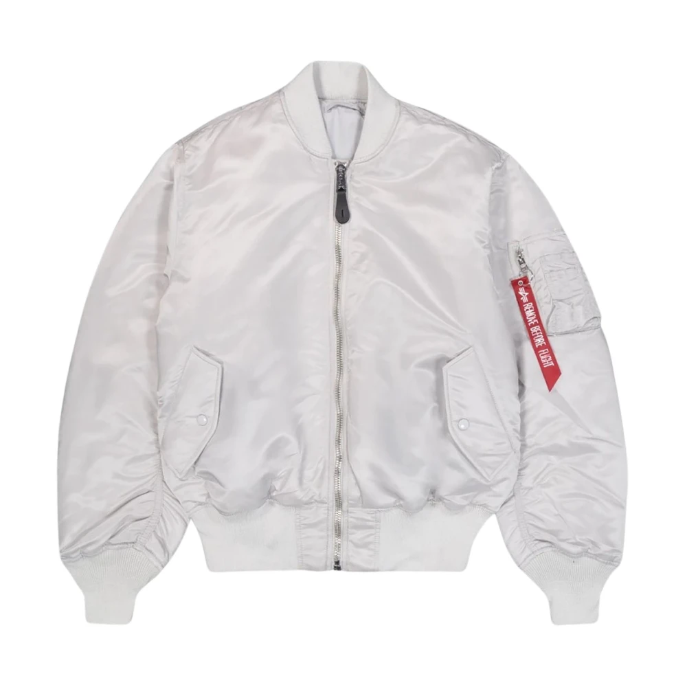 alpha industries Pastel Grey Ma-1 Bomber Jas Gray Heren