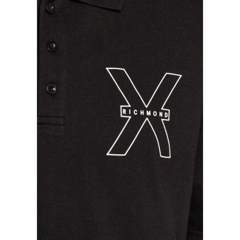 John Richmond Heren Polo Shirt Black Heren