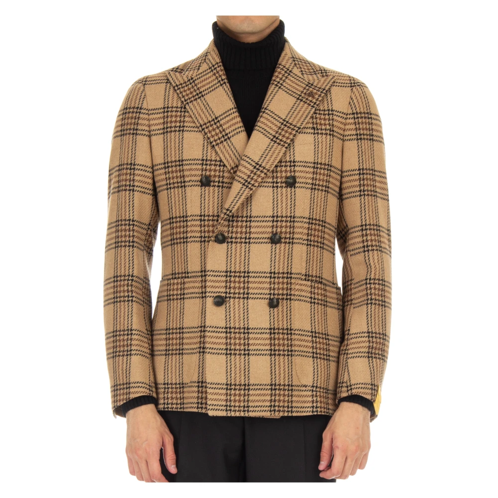 Tagliatore Men's Wool Double-Breasted Prince Of Wales Jacket
