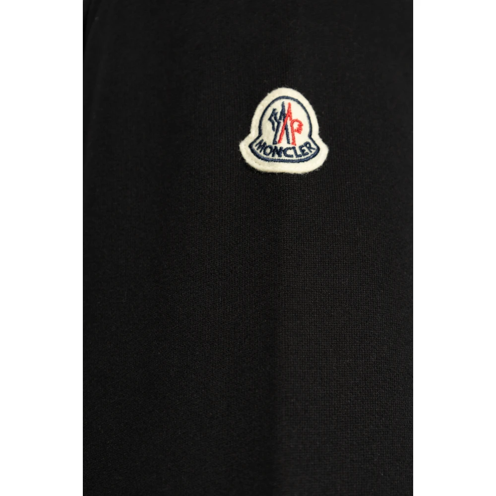 Moncler Sweatshirt met logo Black Heren