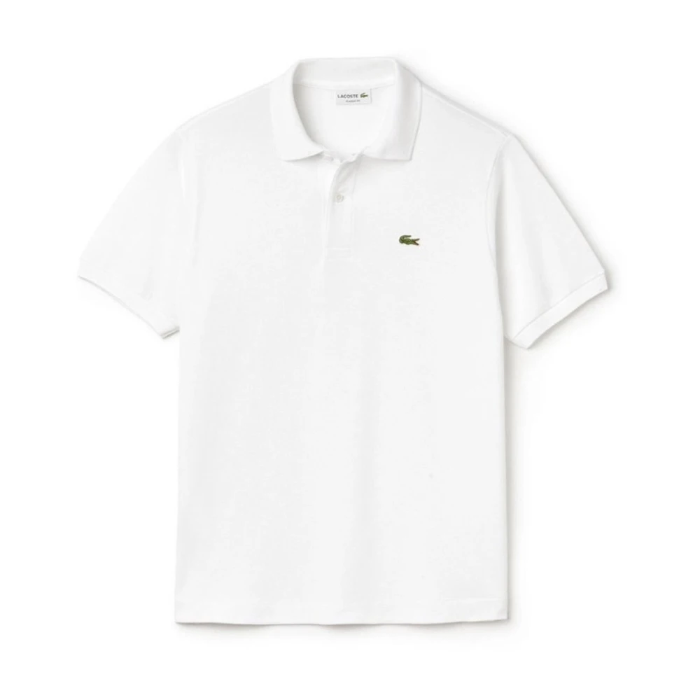 Lacoste Klassisk Polo Tröja i Vit Bomull White, Herr