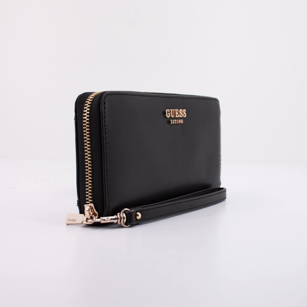Guess Laurel Zip Portemonnees en Kaarthouders Black Dames