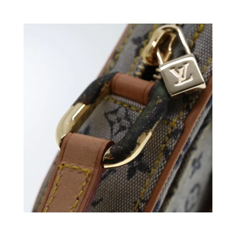Louis Vuitton Vintage Blauwe Canvas Schoudertas van Louis Vuitton Blue Dames