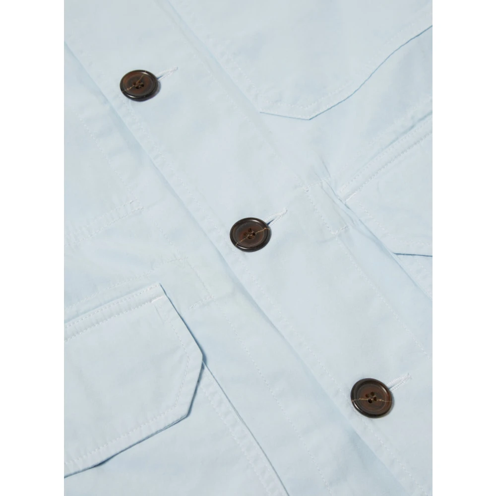 Universal Works Canvas Utility Jacket Blue Heren