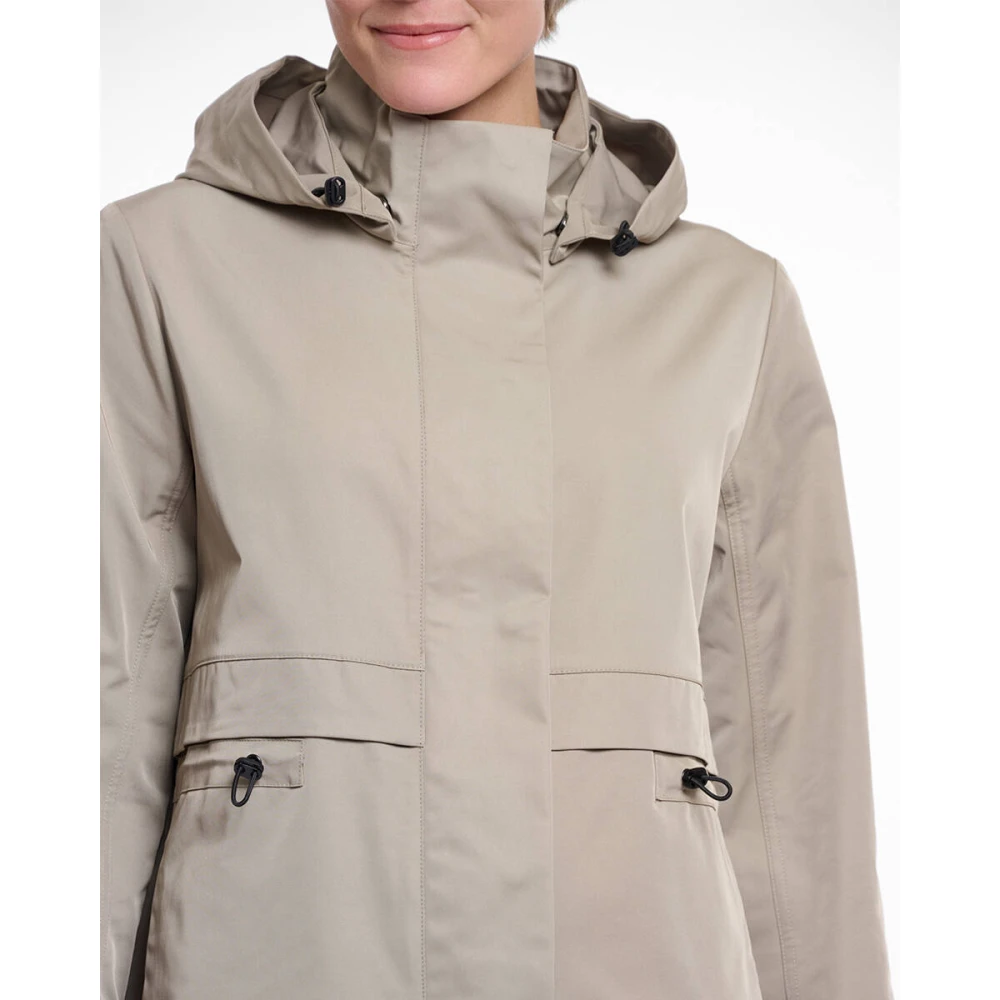 Rino&Pelle Detachable Hood Parka Kimi Beige Dames