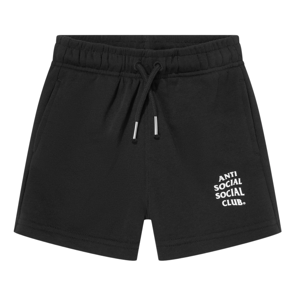 Anti Social Social Club Unisex Kids Black Shorts, 5 Y, Core Shorts