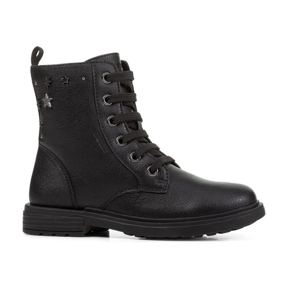 Geox Girls Black Eclair Booties For Size 32 Eu
