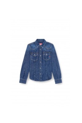 western-style-denim-skjorte