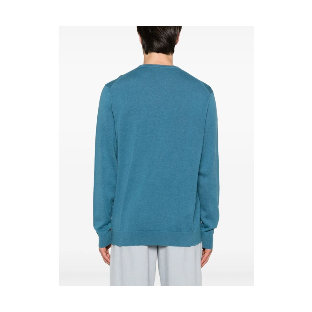 Calvin Klein Blauwe Crew Neck Sweater Blue Heren
