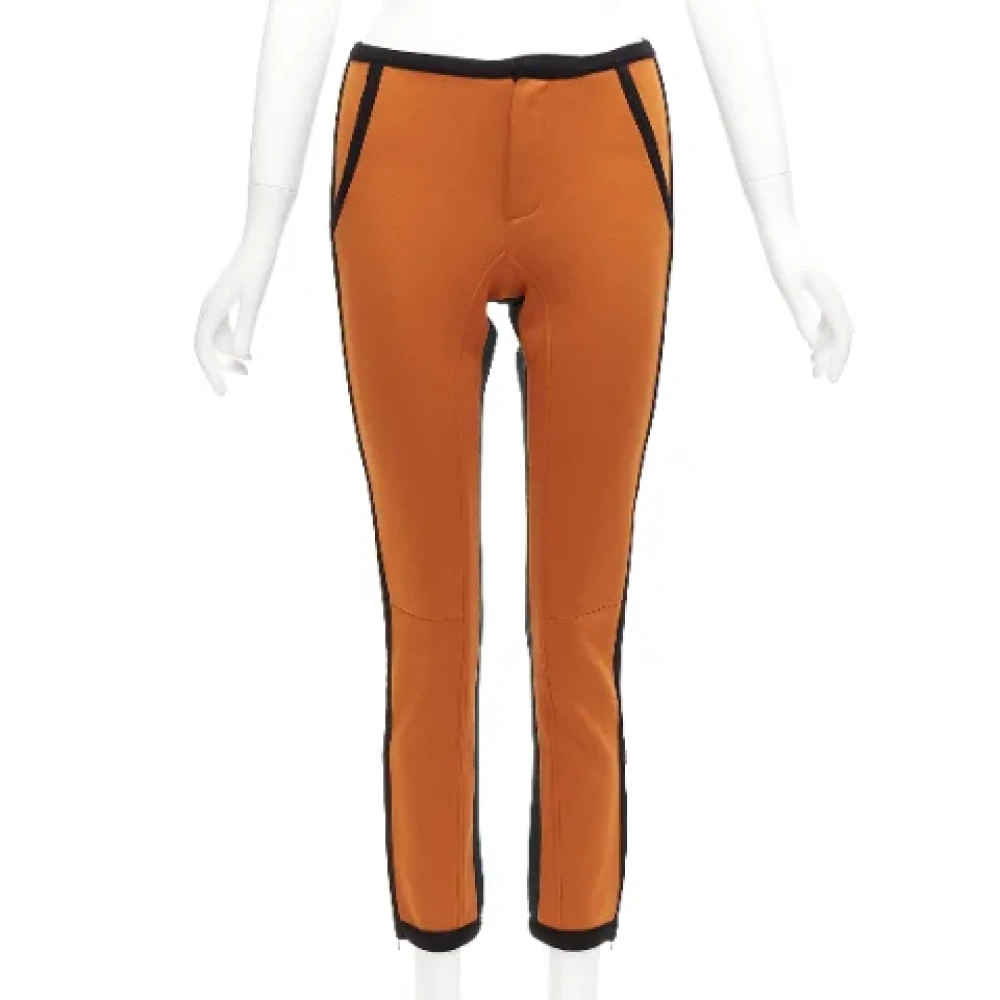 Marni Pre-owned Fabric bottoms Orange Dames