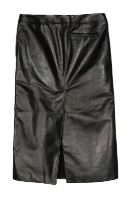 Low-rise Leather Skirt