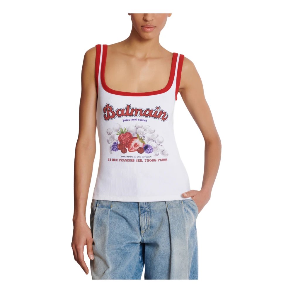 Balmain Fruit Tanktop White Dames