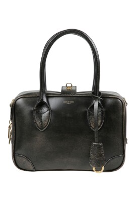sac-a-main-en-cuir-noir-vintage