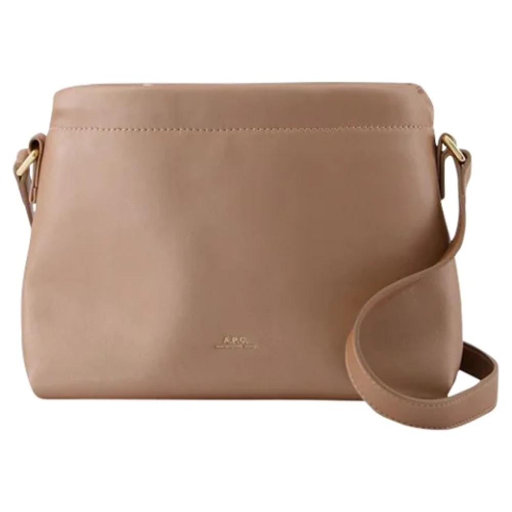 A.p.c. Leather shoulder-bags Pink Dames