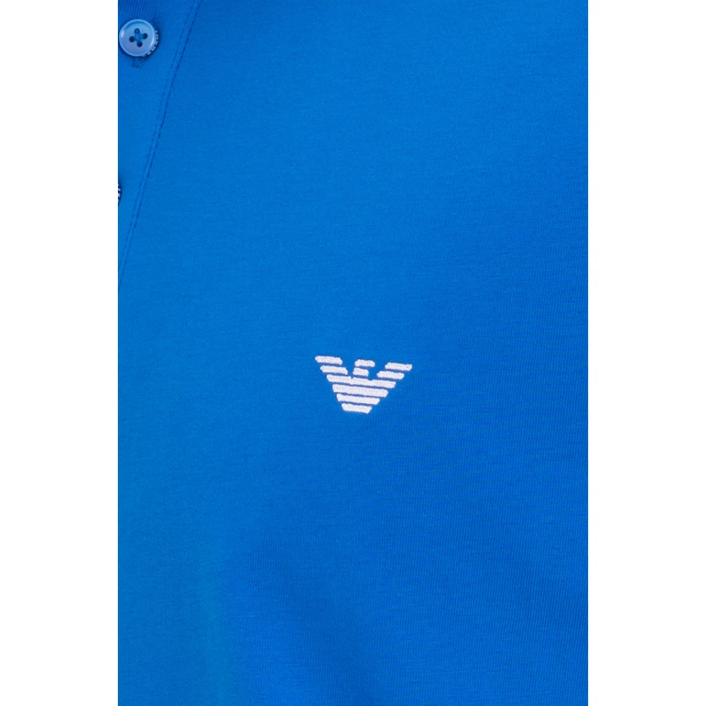 Emporio Armani Heren Polo Shirt Blue Heren