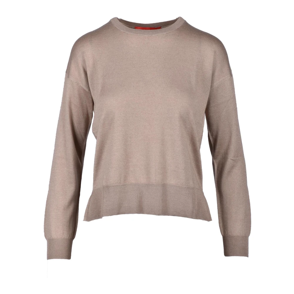 Wild Cashmere Zijde Kasjmier Trui Beige Dames