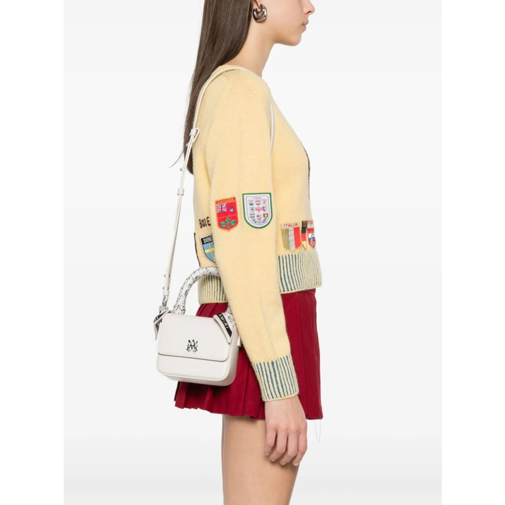 Amiri Witte leren handtas Beige Dames