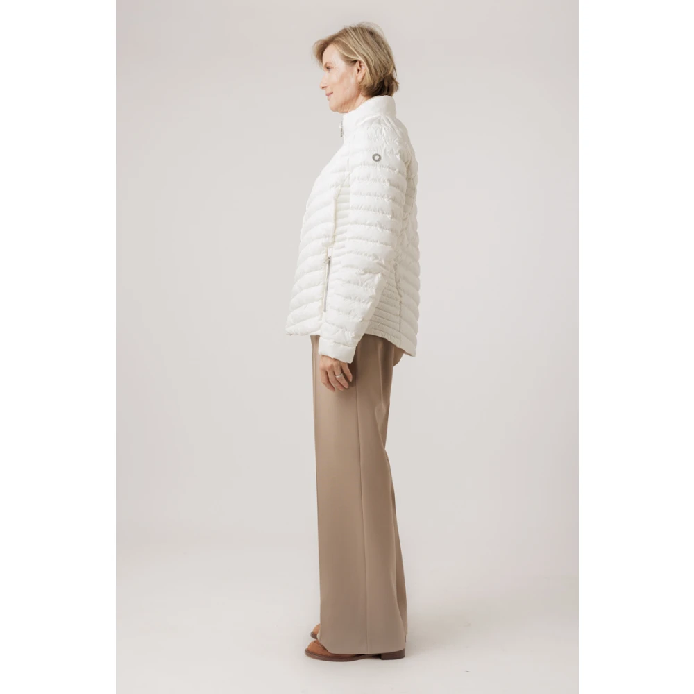 Fuchs Schmitt Dubbele Rits Kraag Jas White Dames