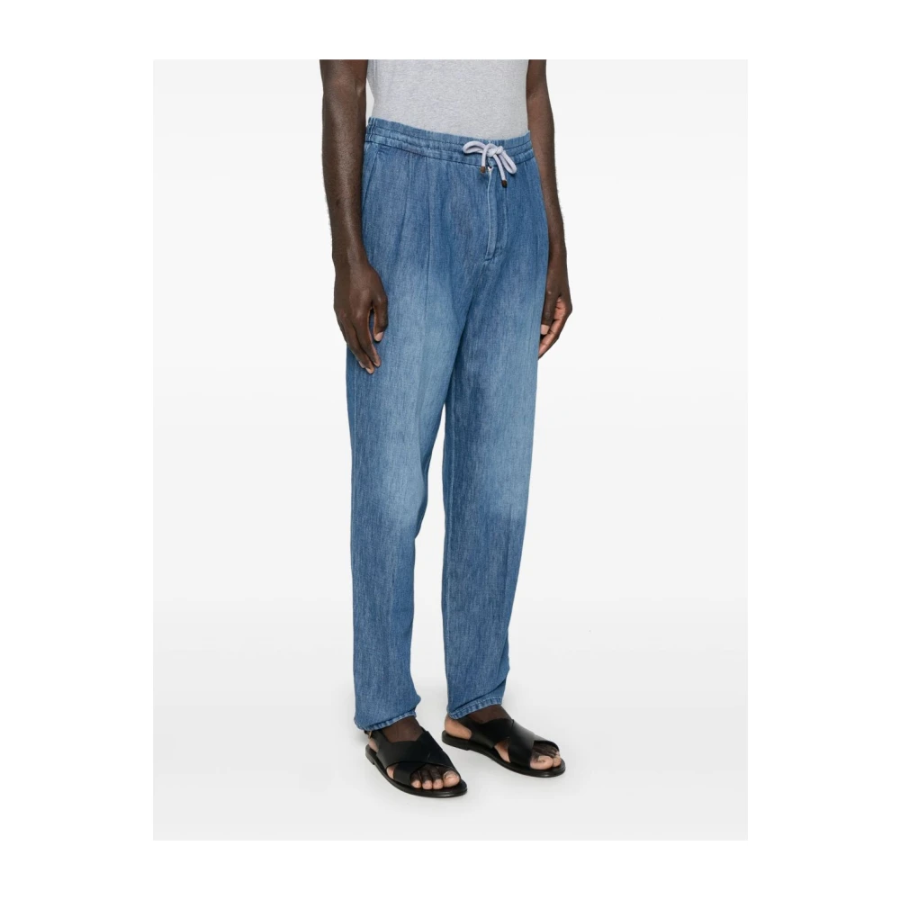 BRUNELLO CUCINELLI Stijlvolle Jeans voor Mannen Blue Heren