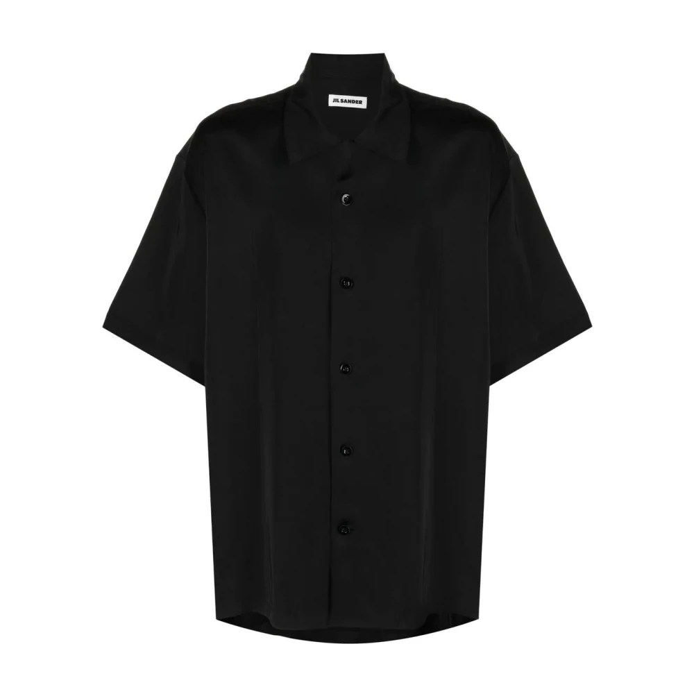 Jil Sander Short Sleeve Shirts Black Heren