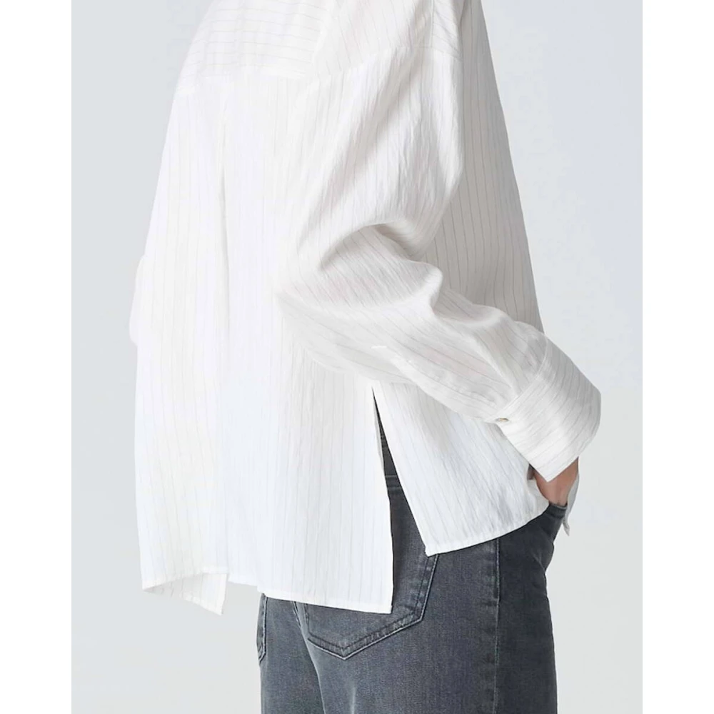 Opus Lange Mouw Blouse Fredi White Dames