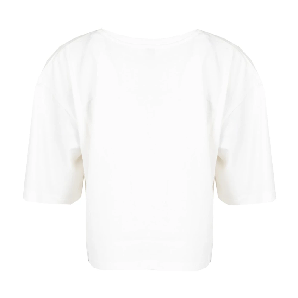 pinko Elegant 3D Print T-Shirt White Dames
