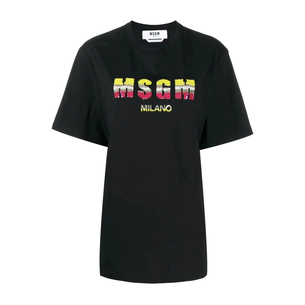 Msgm - Tops > T-Shirts - Black - Msgm - Modalova