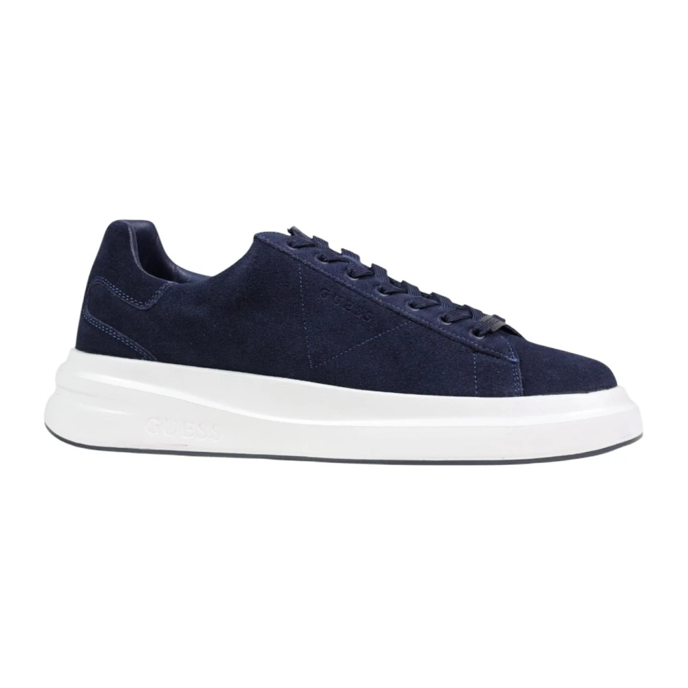 Guess Men's Blue Elba Sneaker - Sneakers - 7 Uk - Shoes