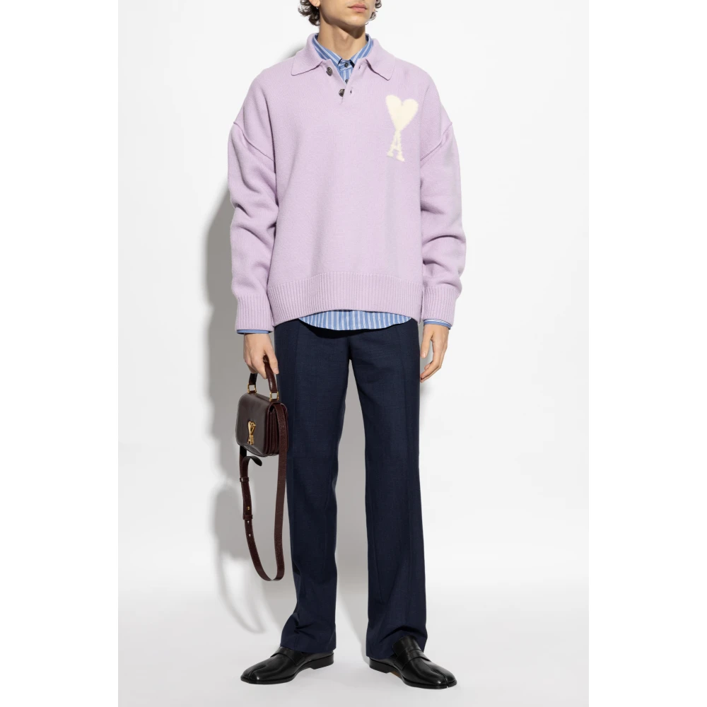 Ami Paris Polotrui Purple Heren