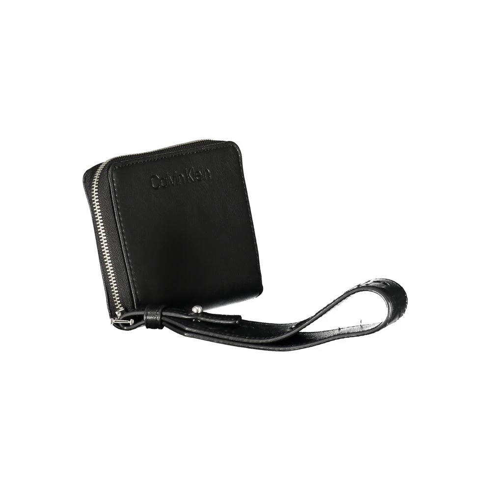 Calvin Klein Elegante Zwarte Rfid Portemonnee Black Dames