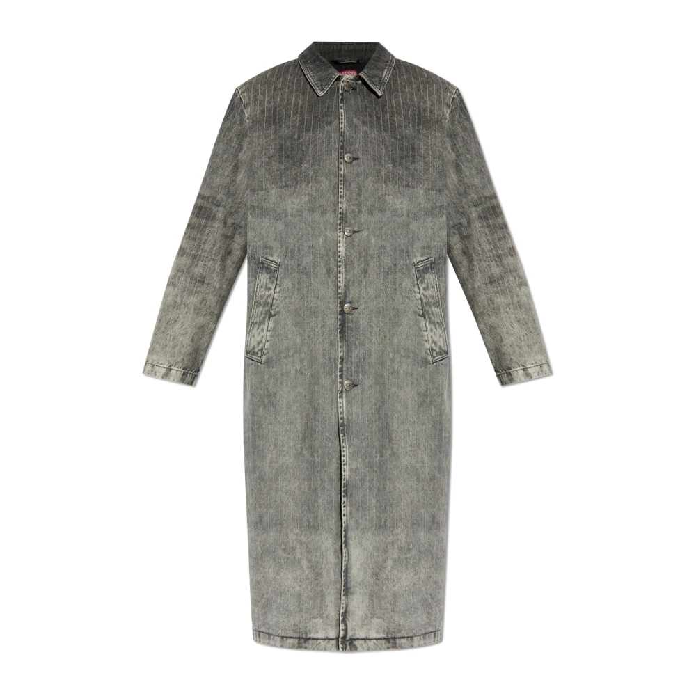 Diesel Herr Grå Kappor & Rockar M, Bomull, Padded Coat D-Jack-S1